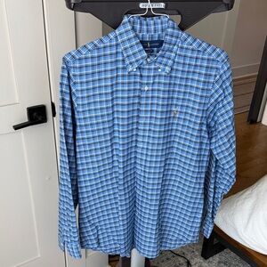 Polo by Ralph Lauren Men's Checkered Blue Shirt